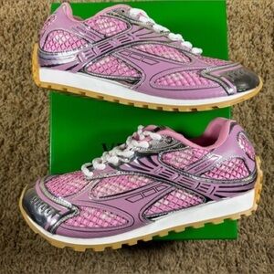 Modern Lavender Metallic Street Style Trainers